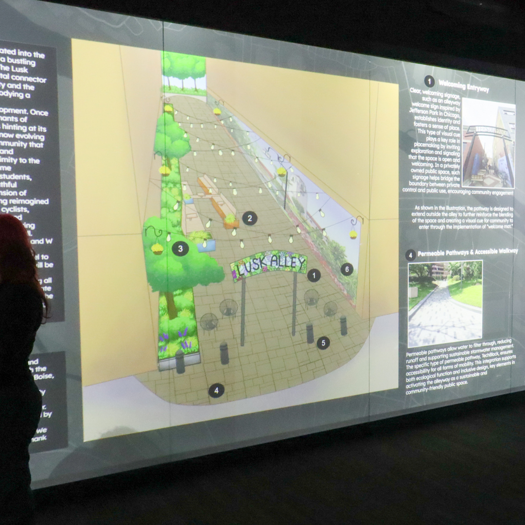 Design rendering for Lusk Alley