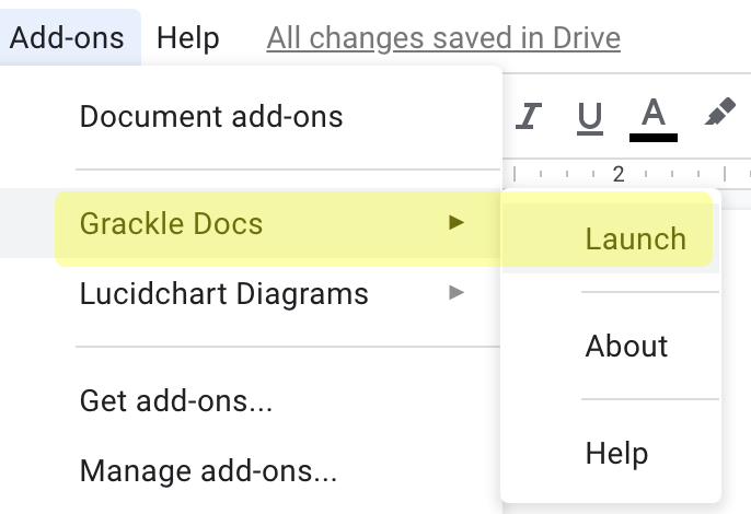 launch the grackle application