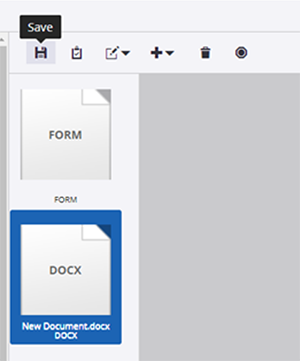 Perceptive screen showing files as thumbnails in the viewer.