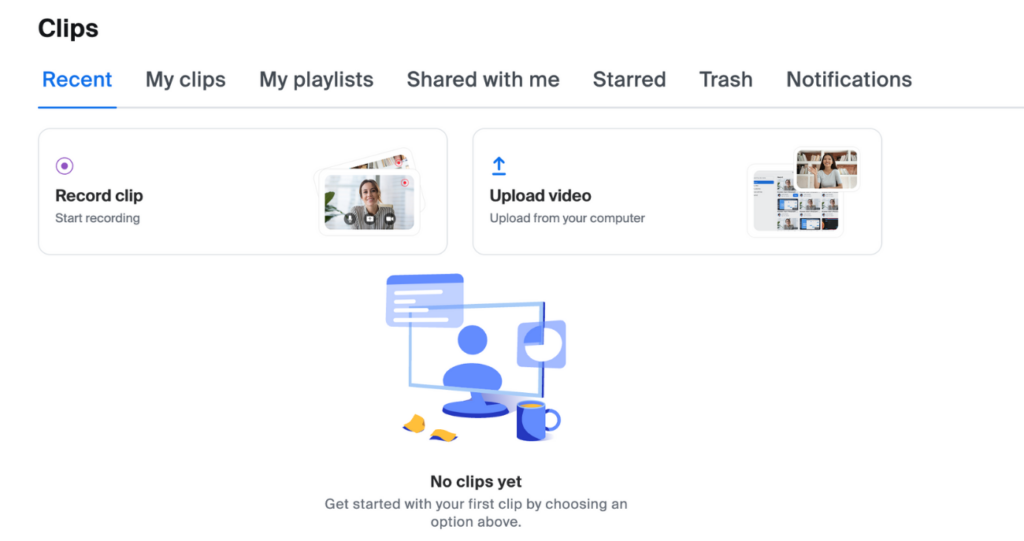 screenshot of Zoom Clips