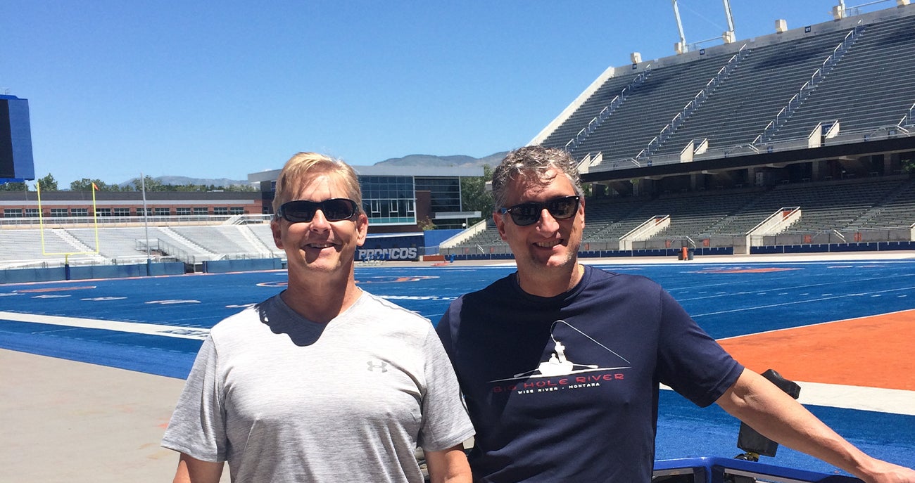 Mark Homme in Albertsons Stadium