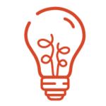 Lightbulb orange icon