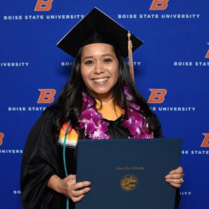 Magdalena Butler at the MSW graduation ceremony