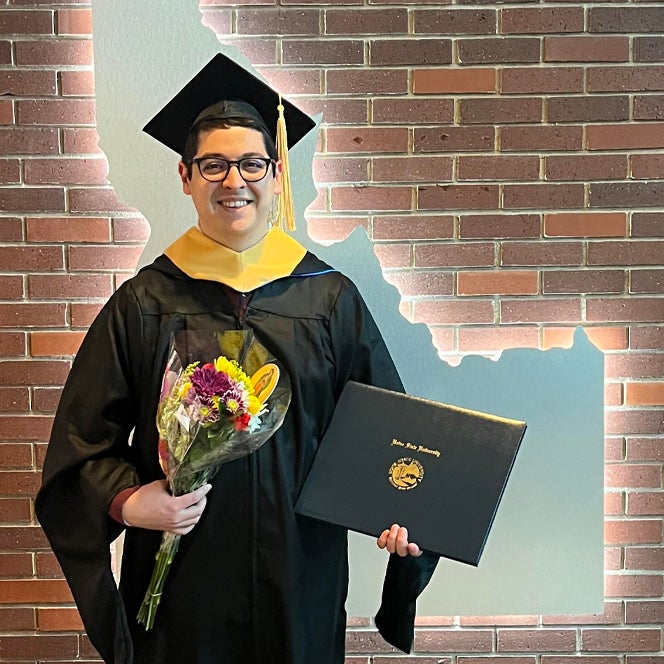 Social work graduate, Sebastian Calderon