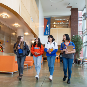 Students on campus