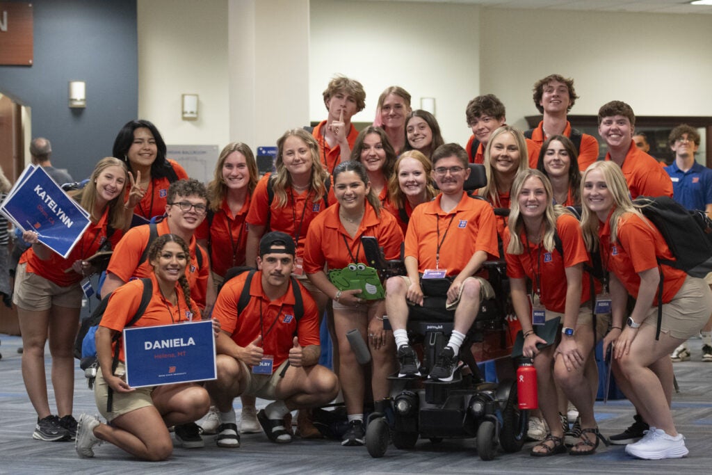 Group of orientation leaders