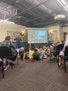 Photo of Steve Swanson's Presentation to children