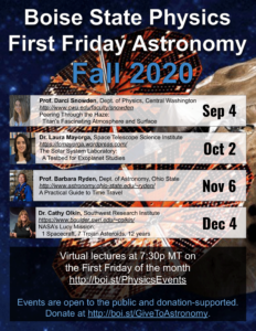 Fall 2020 Line-Up Flyer