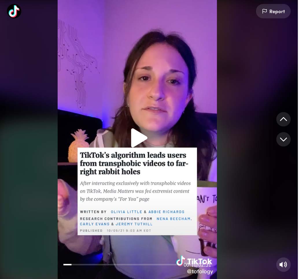 Screenshot of video