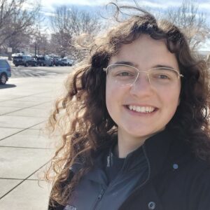 Keslee Seegmiller on President's Day outside of the Idaho State Capital.