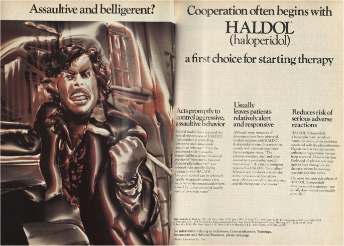 Advertisement depicting an Black man shaking his fist, the scene is chaotic and feels angry