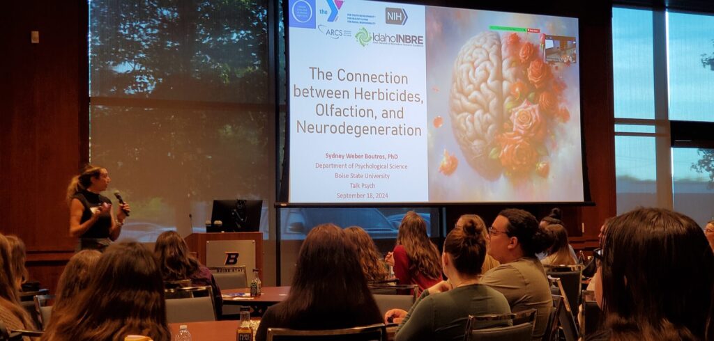 faculty giving presentation at psyc series
