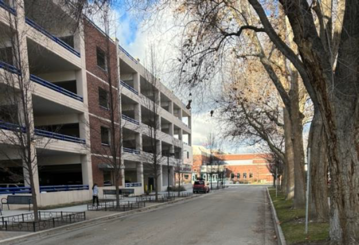 Michigan Ave. Between Lincoln Garage and Rec Center