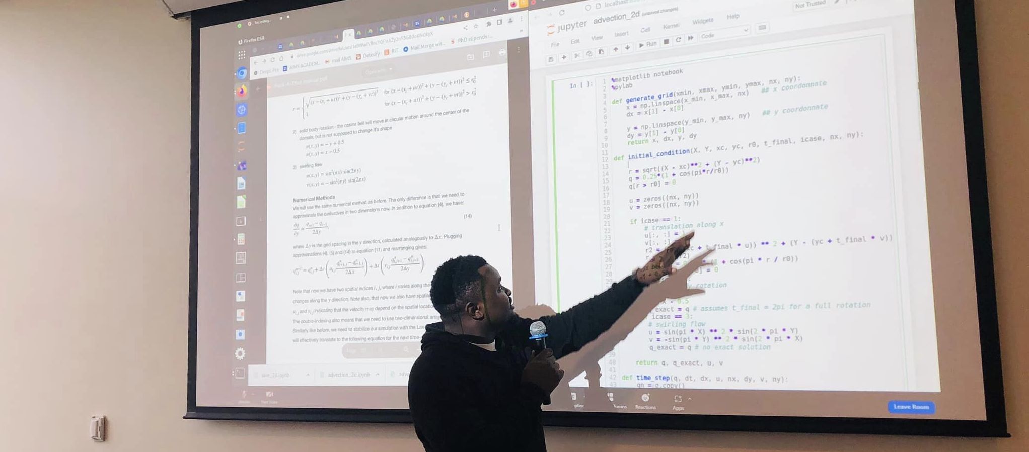 Presenter during RC Days Hackathon
