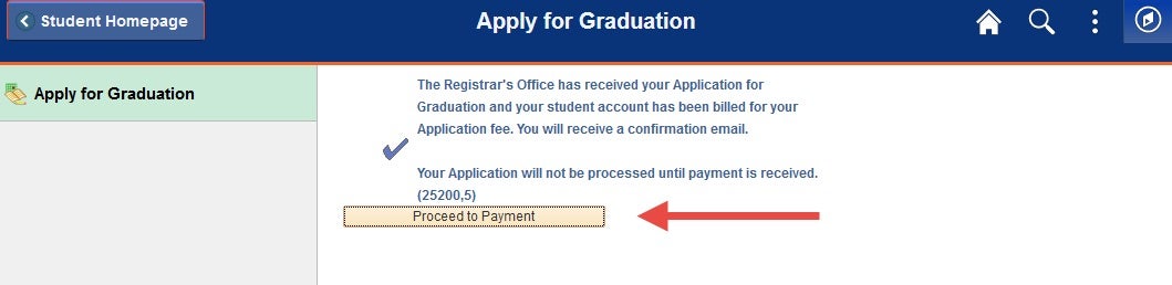 Example of button to click to proceed to the payment page.