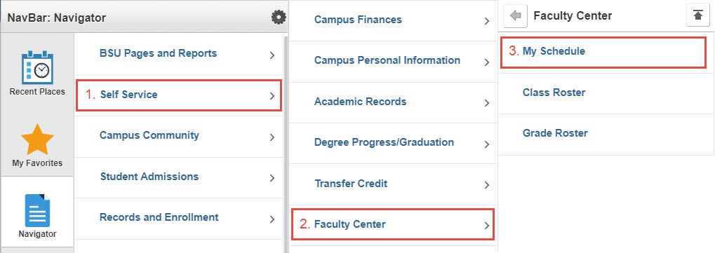 example of path to, my schedule