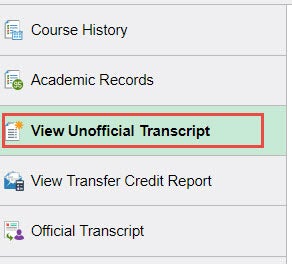 example of unofficial tab