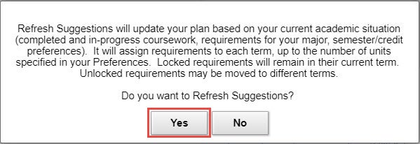 example refresh suggestion