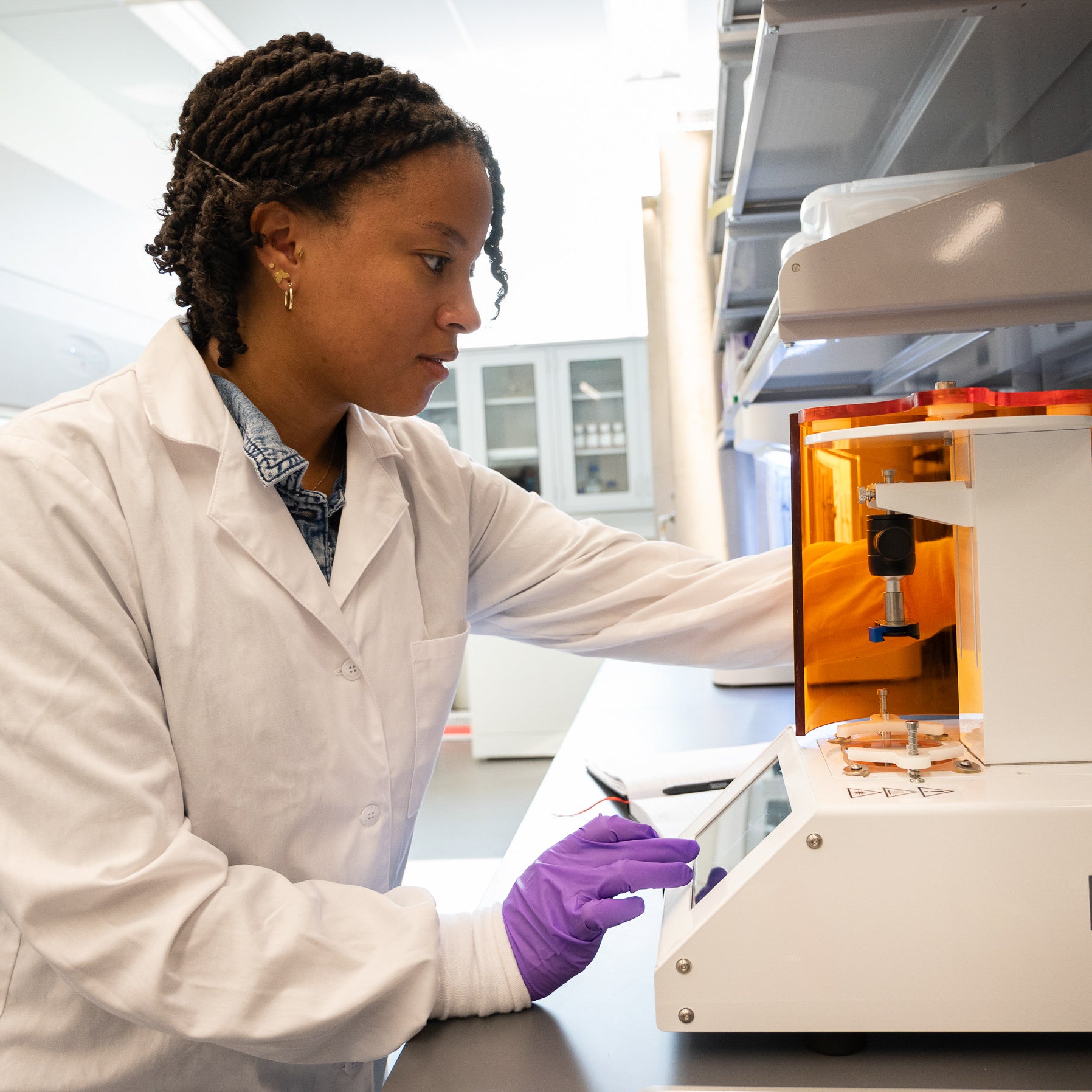 researcher in the lab