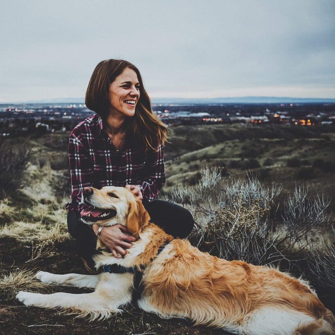 Photo of Megan Gambs with her dog