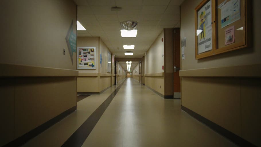 hallway in building
