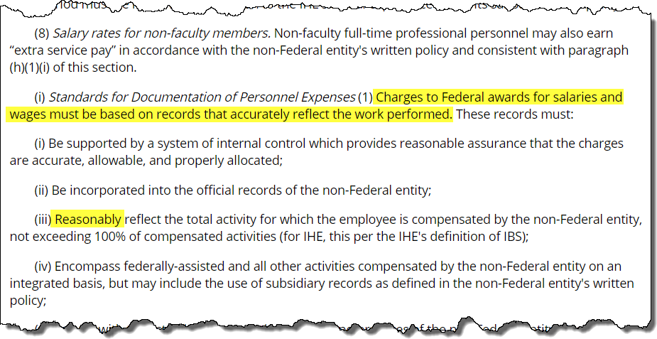 Cut out view of document with highlighted text