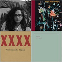 portrait of writer Aditi Machado with some of her books