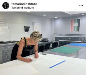 Jill in the studio