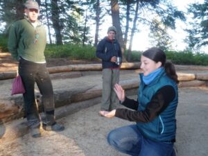 students working with the Idaho Bird Observatory