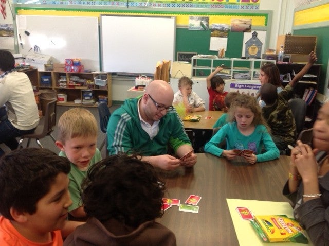 Service learning with elementary students