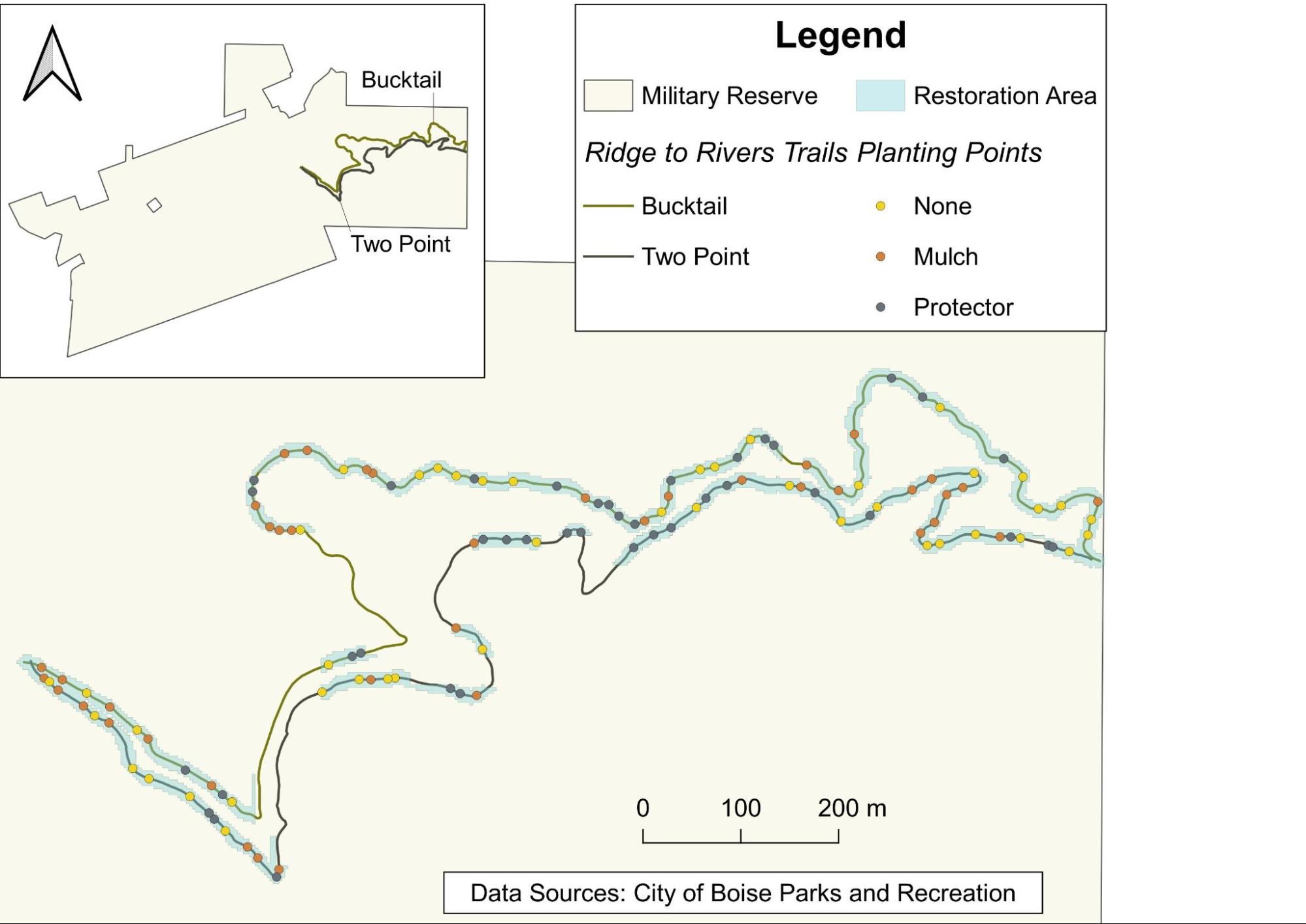map of restoration area