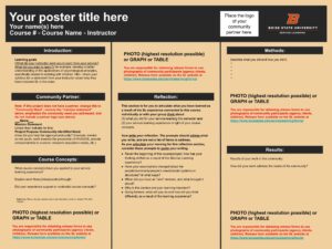 Service Learning Traditional Template