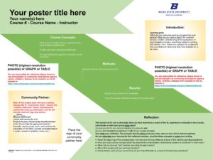 Service Learning Ribbon Template