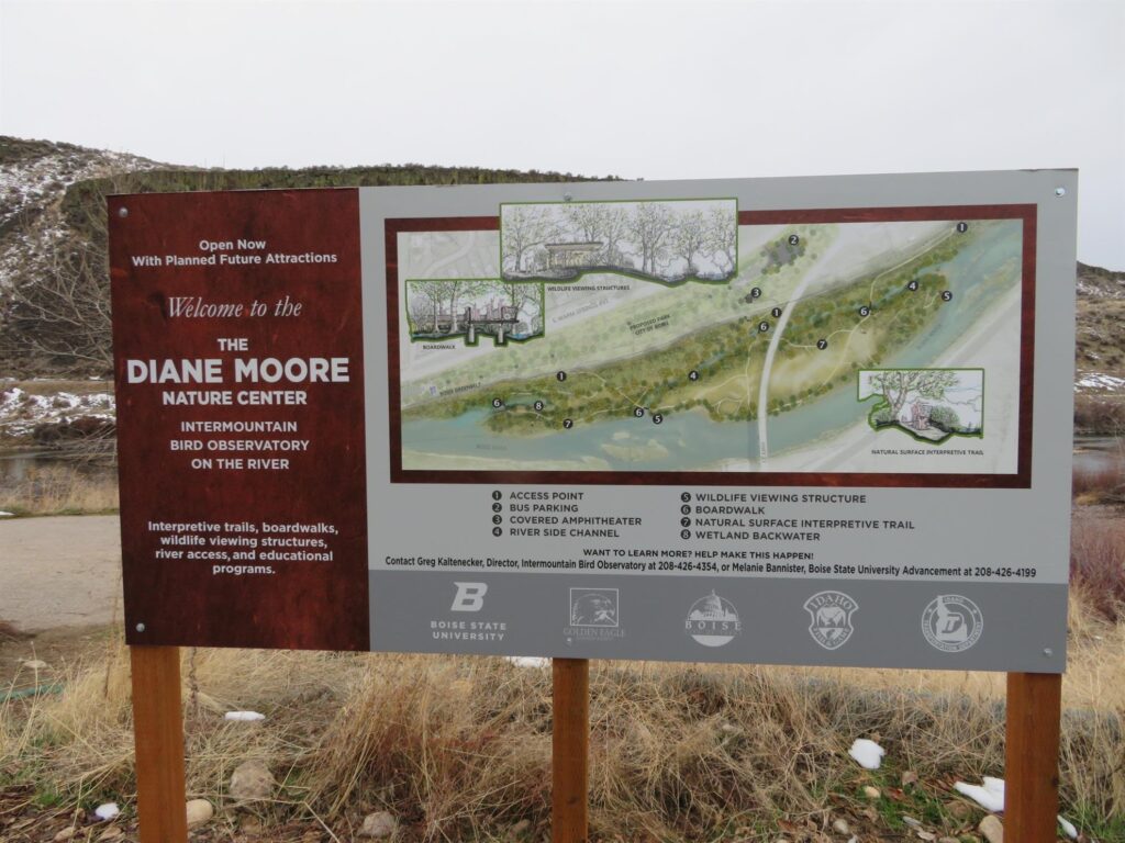 Diane Moore nature center sign.