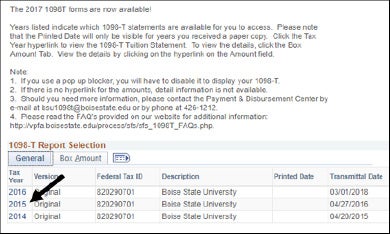 Tax Year Select