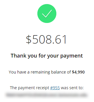 Credit Card Confirmation