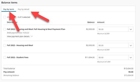 Payment Options