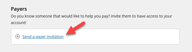 Send a payer invitiation