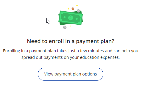 View Payment Plan Options screenshot