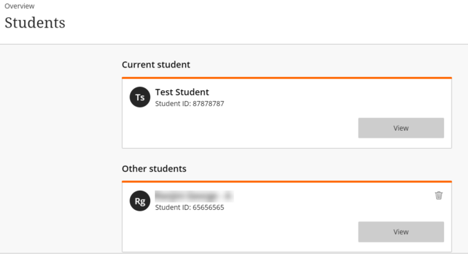 Linked accounts