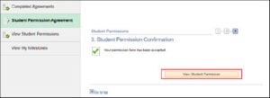 View Permissions Confirmation screenshot