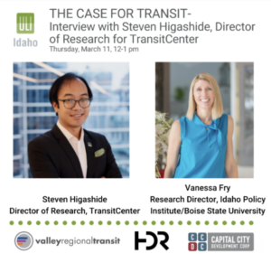 ULI Idaho Webinar Announcement