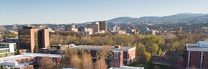Aerial view of campus