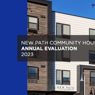New Path Community Housing 2023 Evaluation Report Cover