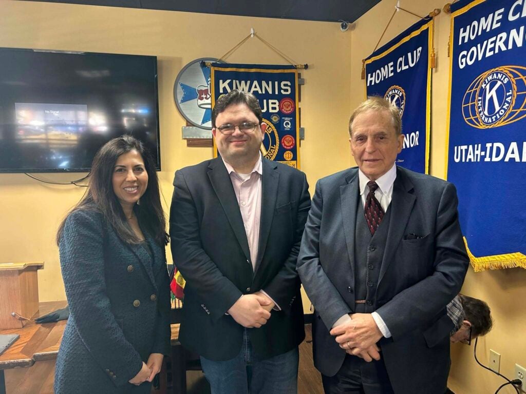 Matthew May and members of the Capital City Kiwanis.