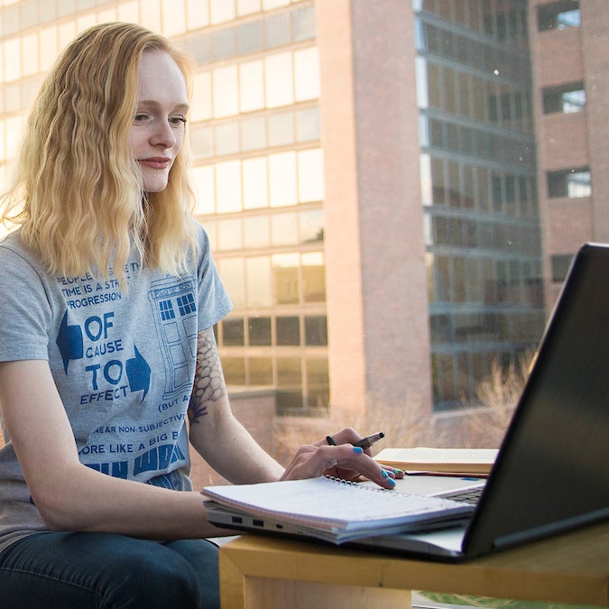 Student Studying