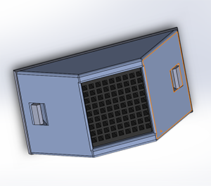 A digital rendering of a charcoal filtration system. 