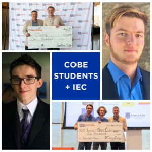 A collage of COBE students and their success. 
