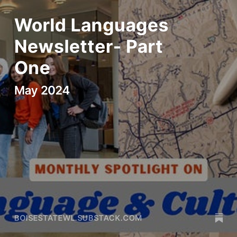 World Languages Newsletter Graphic
