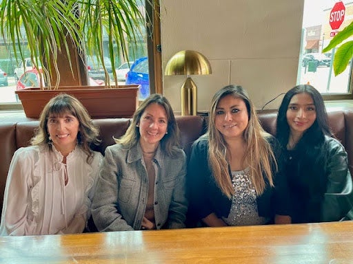 Instructors at restaurant